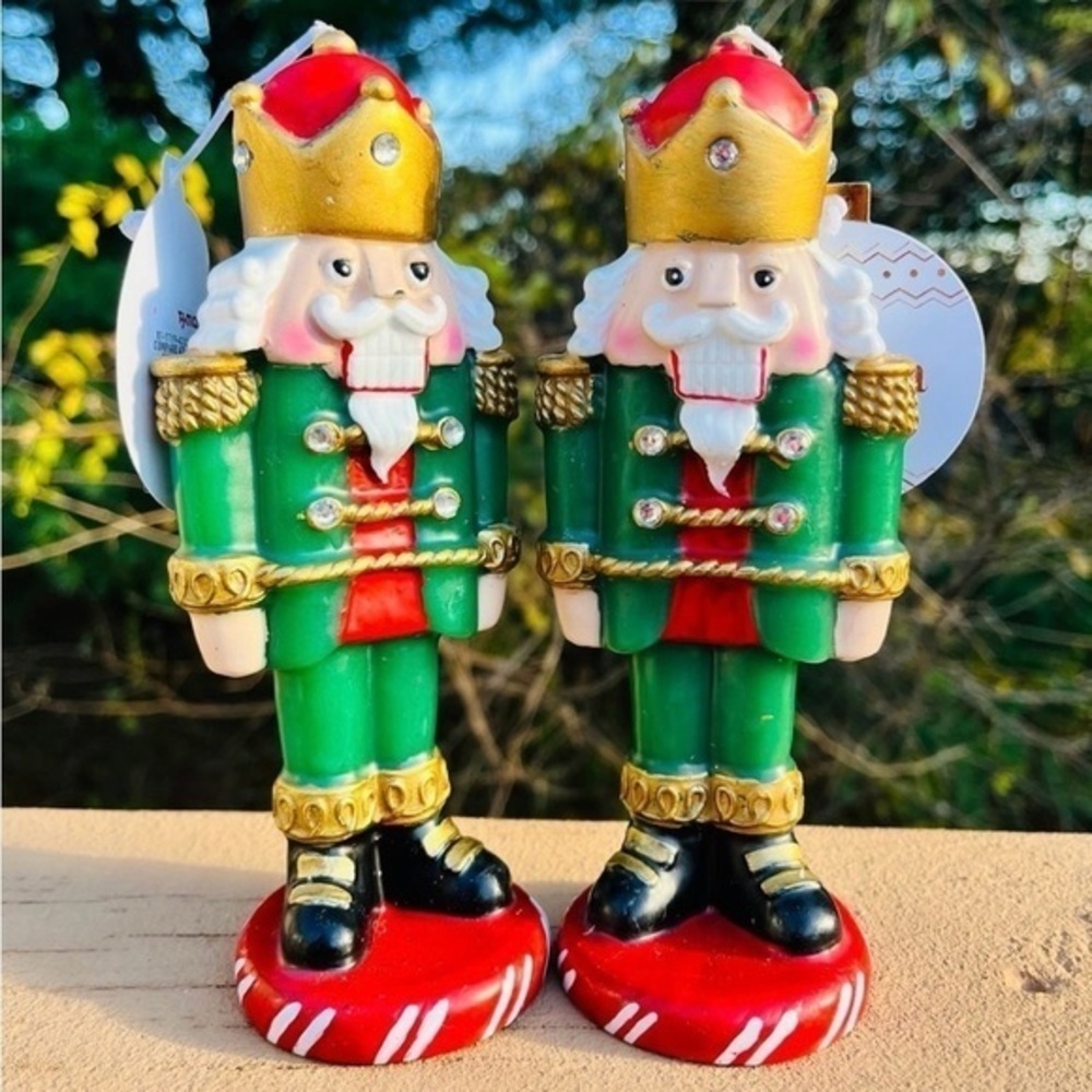 Martha Stewart Nutcracker King Candle Set NWT 7.5” Traditional Christmas Decor